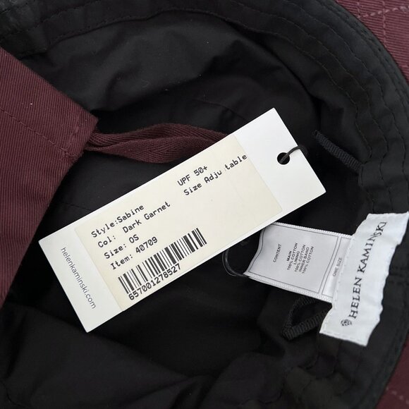 NWT - Helen Kaminski Sabina Hat - Dark Garnet?